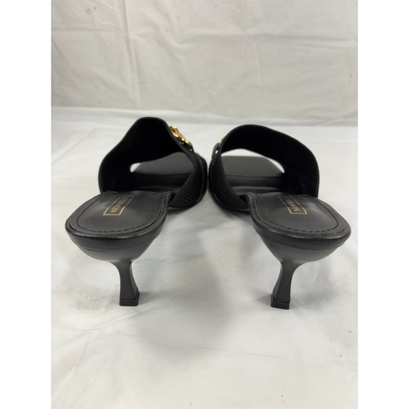 🎉Newbella Elegant Black and Gold Chain Slide Sandals - Picture 11 of 13